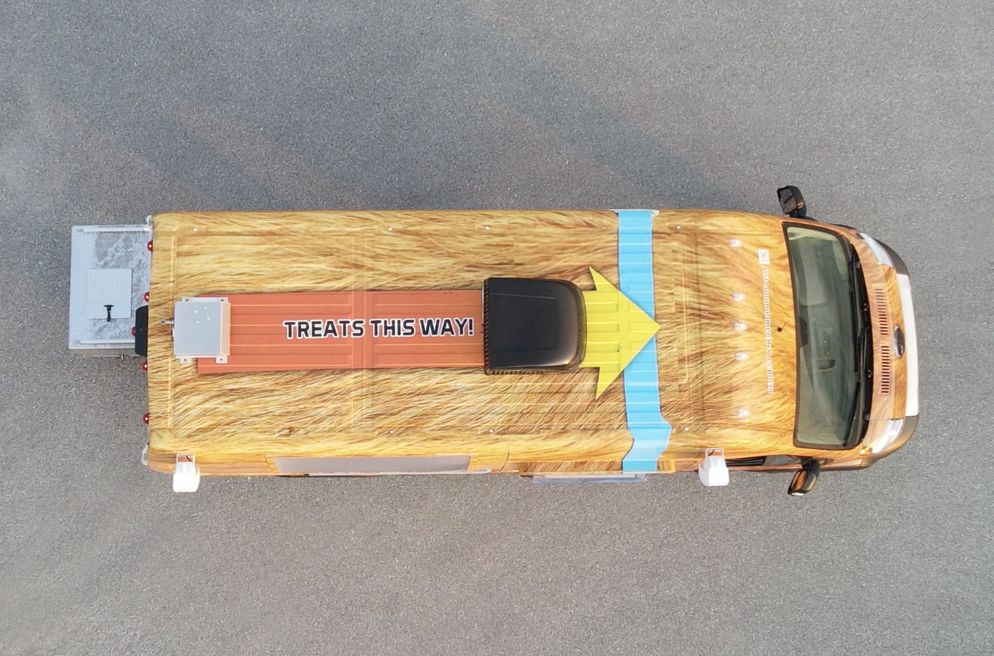 Aerial View of TDub Tails Wagon truck